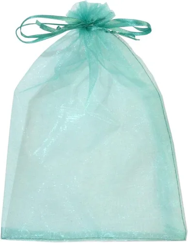 SUNGULF 100 bolsas de organza con cordón de 6 x 9 pulgadas, 6.3 x 8.7 in, regalo fuerte, bolsa de dulces, joyería, fiesta, boda, recuerdo