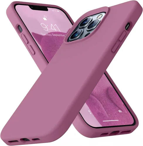 Miniatura 111 de Funda compatible con iPhone 13 de 6.1 pulgadas, de silicona líquida premium [forro de microfibra suave antiarañazos], goma de gel, protección Uva