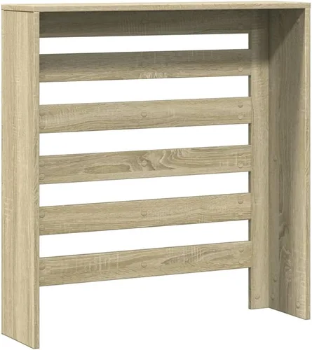 Miniatura 7 de vidaXL Cubierta Radiador Sonoma Oak 30.7x7.9x32.3 Madera Ingeniería