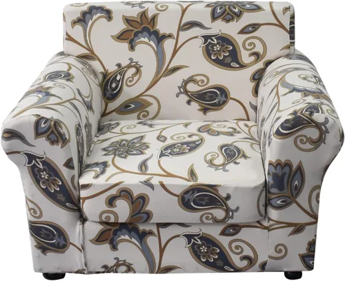 Miniatura 17 de KRFOONN - Fundas elásticas de 4 piezas para sillón y sofá, funda con estampado y 3 fundas independientes para cojines de asiento, lavables, Color01