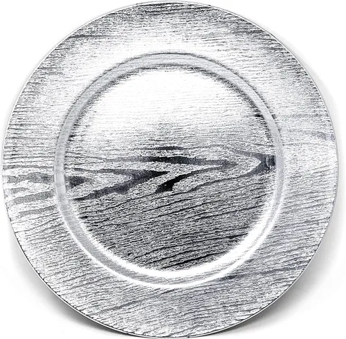Miniatura 21 de allgala Paquete de 6 platos base redondos de gran calidad de 13 pulgadas - Plata cepillada - HD80322