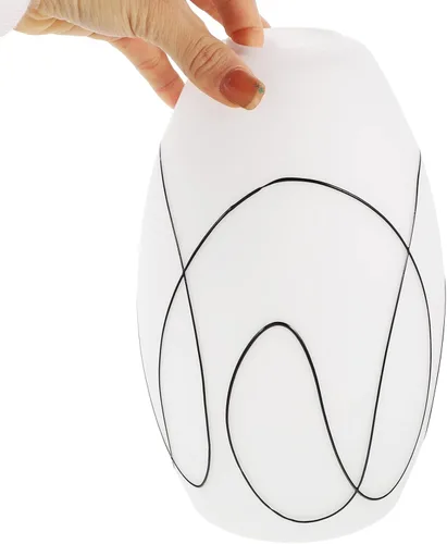 Miniatura 8 de OSALADI Elegante pantalla de cristal moderna lámpara colgante pantalla reemplazo lámpara cubierta para la luz de techo sala de estar