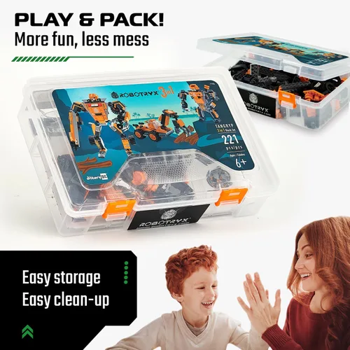 Miniatura 5 de JITTERYGIT Mech Robot soldado que brilla en la oscuridad ladrillos de juguete STEM, juguetes para niños de Navidad, cumpleaños, Regalos, regalo