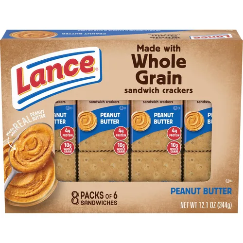 Miniatura 9 de Lance Galletas tipo sándwich, queso cheddar de grano entero, caja de 8
