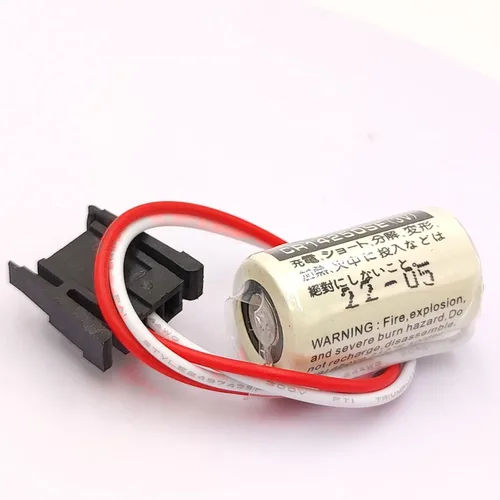 Miniatura 3 de 5PCS CR14250SE PLC Batería de litio (1/2AA) con conector negro para Sanyo CR14250SE1747-BA fuente de alimentación de reserva