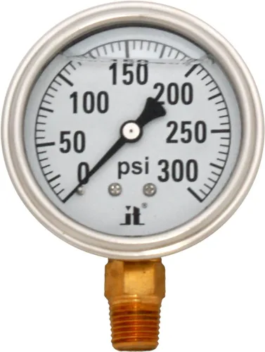 Miniatura 11 de Zenport LPG4000 Zen-Tek Medidor de presión relleno de líquido de glicerina, 4000 PSI