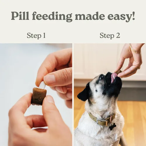 Miniatura 9 de Pill Buddy Naturals de Earthly - Golosinas para ocultar píldoras de pato (sin pollo) para perros - Bolsillo para píldoras de cualquier tamaño - 30