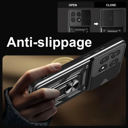 Miniatura 6 de Funda para Motorola Moto G 5G 2024 con protector de pantalla, funda protectora con protector de cámara, funda protectora con función atril para Moto