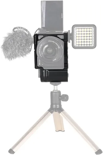 Miniatura 8 de NICEYRIG Jaula para cámara Sony ZV-E10 Vlog Vlogging, con mango de aluminio - 469