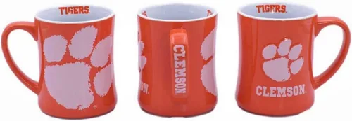 Miniatura 16 de RFSJ Nebraska Cornhuskers - Taza de cerámica en relieve (3D) de 16 onzas, color rojo