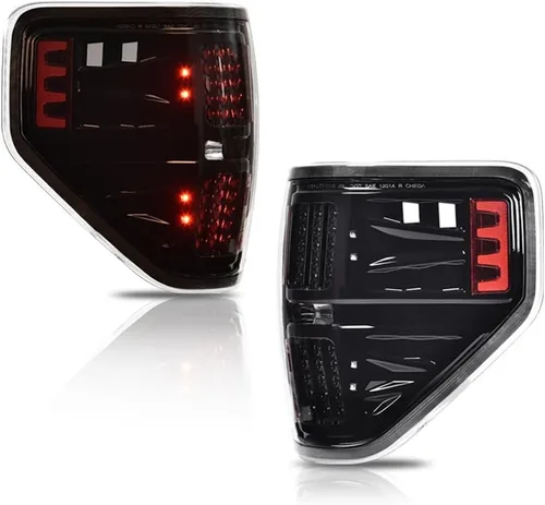 Miniatura 28 de G-PLUS Juego de luces traseras compatibles con Ford F150 2015 2016 2017, luces traseras izquierda y derecha, luces de freno con bombilla lente