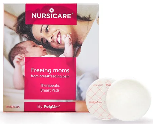 Nursicare Almohadillas terapéuticas para pezones heridos, agrietados y dolorosos, paquete de 6 unidades