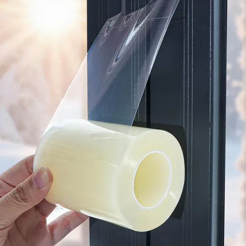 Miniatura 10 de Birllaid - Cinta blanca para sellado de ventanas, cinta de aislamiento para aire acondicionado, 3 pulgadas x 65 pies impermeable, bloqueador