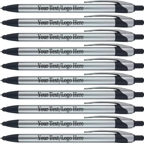 Miniatura 10 de Paquete de 300 bolígrafos personalizados con logotipo o texto, para marketing, fiestas y eventos, lápiz capacitivo 2-1 + bolígrafo compatible
