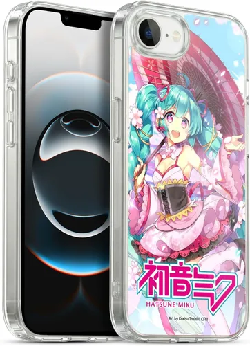 Miniatura 50 de Head Case Designs Licencia Oficial Hatsune Miku Gráficos Lindos Carcasa de Gel [Protección de Grado Militar] Compatible con Apple iPhone 7