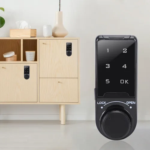 Miniatura 5 de Cerradura electrónica para gabinete, cerradura de seguridad de código, cerraduras de cajón, cerradura de teclado digital con contraseña táctil