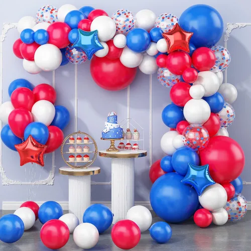 Miniatura 9 de Kit de Guirnalda de Globos de Navidad, 108 Piezas Globos Retro Verde Oscuro Rojo Oro Arco con Globos 4D, Globos de Caramelo en Forma de Bastón