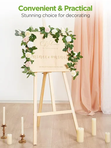 Miniatura 6 de InnoGear Flores artificiales, 100 rosas falsas de espuma blanca a granel con tallos para decoración, ramos de boda, centros de mesa, despedida