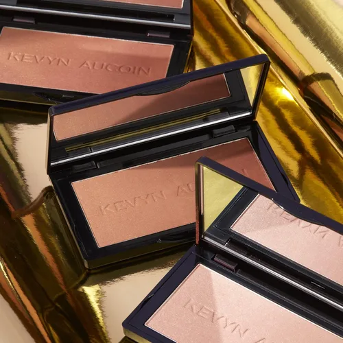 Miniatura 5 de Kevyn Aucoin La paleta de maquillaje Neo-Bronzer, 3 en 1: resaltador, rubor y bronceador en un compacto de maquillaje degradado suave. Brillo y mate
