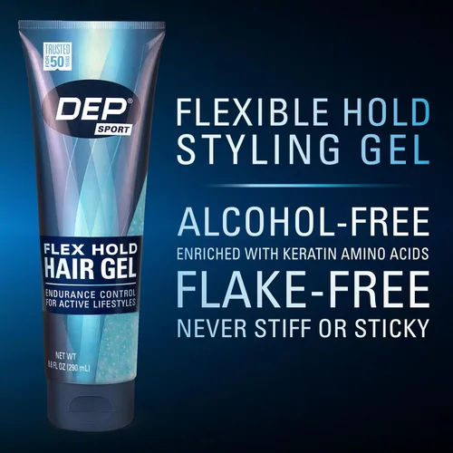 Miniatura 4 de Dep Gel para el cabello para hombres, gel de peinado de fijación fuerte, sin alcohol, sin escamas, control flexible con aminoácidos de queratina