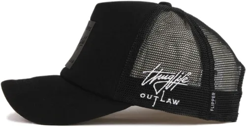 Miniatura 3 de Thuglife Rubber Box Patch Sport Outdoor Kpop Mesh Baseball Cap Foam Trucker Hat