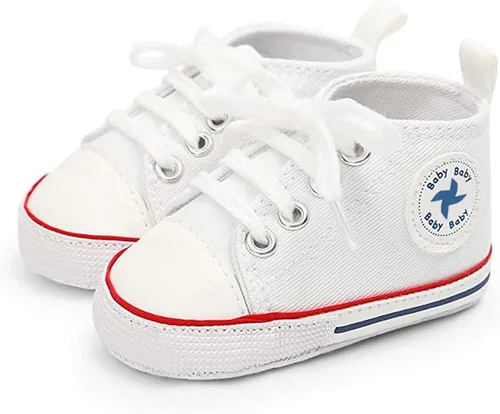 Miniatura 42 de Zapatos deportivos de lona de lona para bebés y niñas, suela antideslizante suave, suela antideslizante