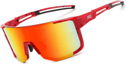 Miniatura 9 de FEISEDY Gafas de sol deportivas para hombres y mujeres, ligero TR90 marco UV400 MTB, correr, pesca, béisbol, B0224