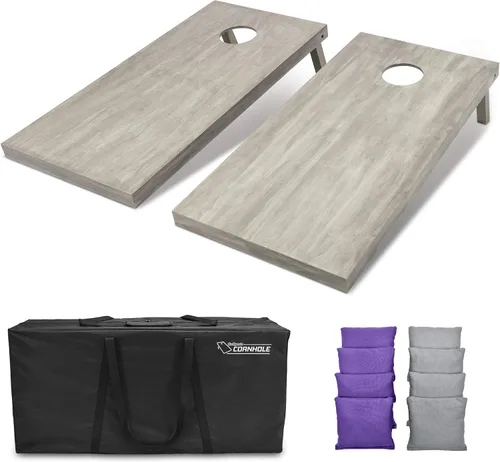 Miniatura 61 de GoSports Juego de tablas de cornhole de madera de tamaño reglamentario de 4 x 2 pies, incluye funda de transporte y bolsas de frijoles