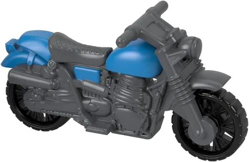 Imaginext Pieza de repuesto para Fisher-Price Jurassic World Dinosaur Playset - HMJ79 ~ Reemplazo de motocicleta gris y azul ~ Ruedas Move
