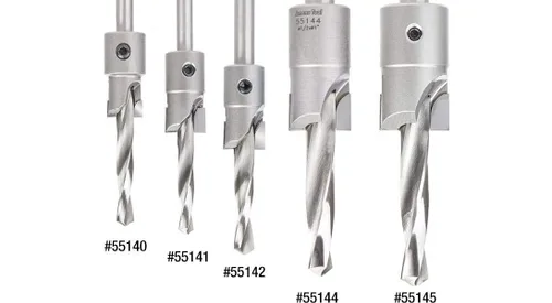 Miniatura 4 de Amana Tool 55145 Atornillado con punta de carburo sin vástago con taladro en espiral lento 1-1/8" D x 1/2" taladro