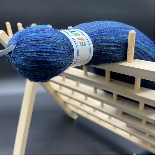 Miniatura 6 de Cabello estirado de fibra Kanekalon para trenzar, color azul degradado