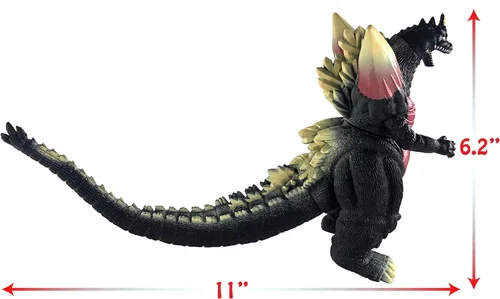 Miniatura 5 de TwCare Figura de acción de juguete Space Godzilla, serie de monstruos de película de 1994 SpaceGodzilla de vinilo suave, bolsa de transporte Espacio