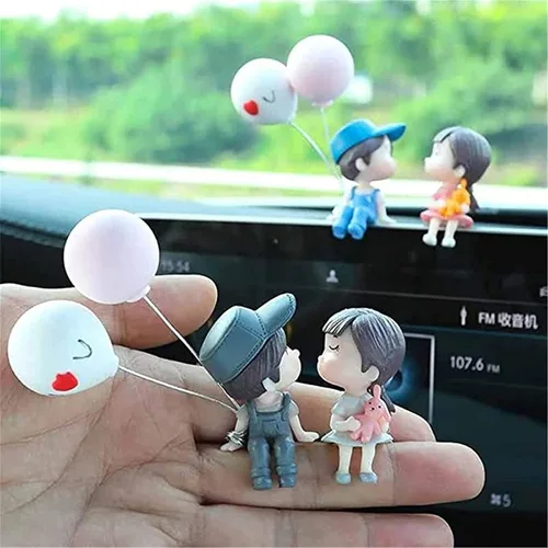 Miniatura 2 de Lindos adornos para pareja, lindo adorno interior de automóvil para parejas, decoración de automóvil, lindas parejas de dibujos animados, accesorios