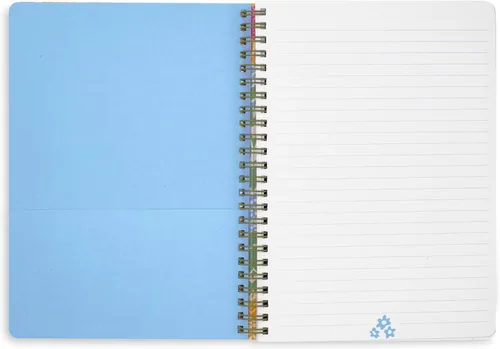 Miniatura 4 de Steel Mill & Co - Cuaderno de espiral mini lindo, 8.25" x 6.25", diario con tapa dura y 160 páginas forradas (Girasol)