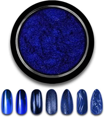 Miniatura 9 de Polvo de uñas cromado verde navideño, efecto espejo, polvo metálico, holográfico, brillantina, decoración de manicura, pigmento reflectante