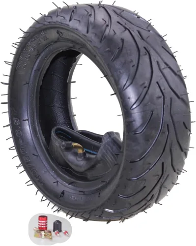 Trkimal - Cámara de aire para rueda trasera de 110/50-6,5 con válvula angular TR87 para minimoto de 38 cc, 47 cc, 49 cc. Compatible con MTA1, MTA2,