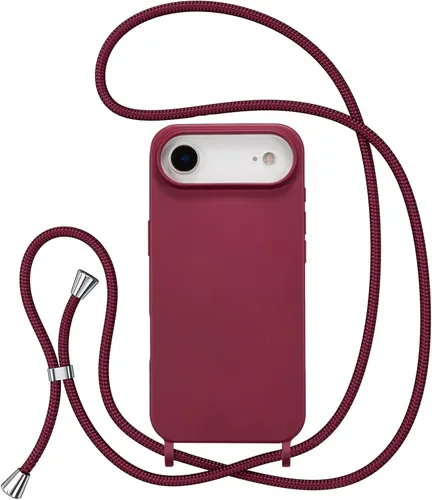 Miniatura 61 de ZTOFERA Funda Crossbody para iPhone 15 Pro con Correa de Cordón Ajustable, Funda Suave de Silicona Líquida para iPhone 15 Pro 6.1 pulgadas - Rosa