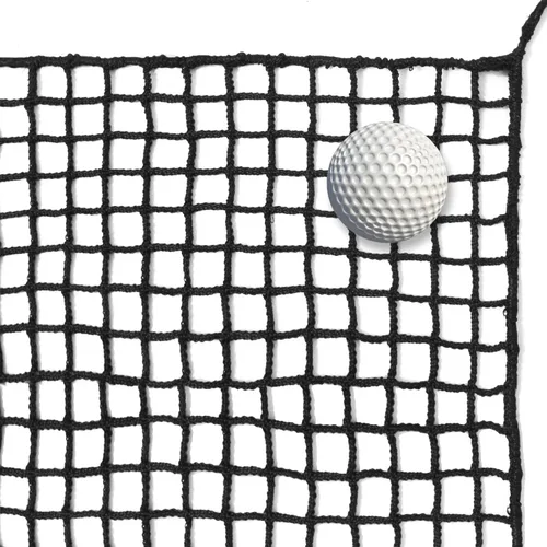 Miniatura 8 de Red de valla de práctica de golf de poliéster negro, red de barrera de pelota de golf resistente, red de sena de golf portátil para interiores
