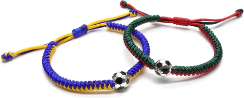 Miniatura 22 de MANYC - Pulseras de fútbol para hombres, mujeres y niños, accesorios elegantes para fanáticos del fútbol, regalos de espíritu de equipo para niños