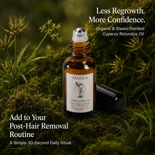Miniatura 6 de Aceite Cyperus Rotundus para reducir y ralentizar el crecimiento no deseado del cabello, para SOP, Hirsitusim, cualquier cabello no deseado