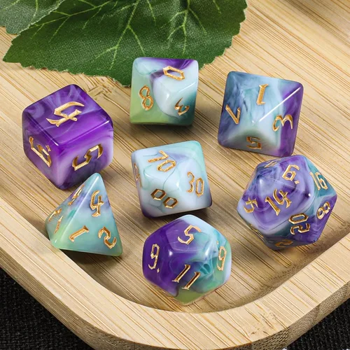 Miniatura 5 de CiaraQ DND Juego de Dados Poliédricos con Bolsa de Dados para Dungeons and Dragons RPG MTG Juegos de Mesa de Rol