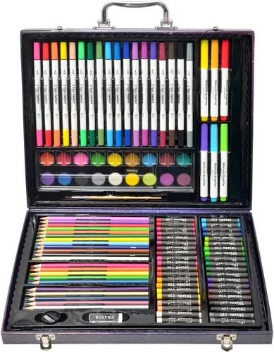 Miniatura 9 de Darnassus Juego de arte de 132 piezas, juego de colores profesionales de lujo, caja de regalo, juego de arte, manualidades, dibujo, pintura, kit
