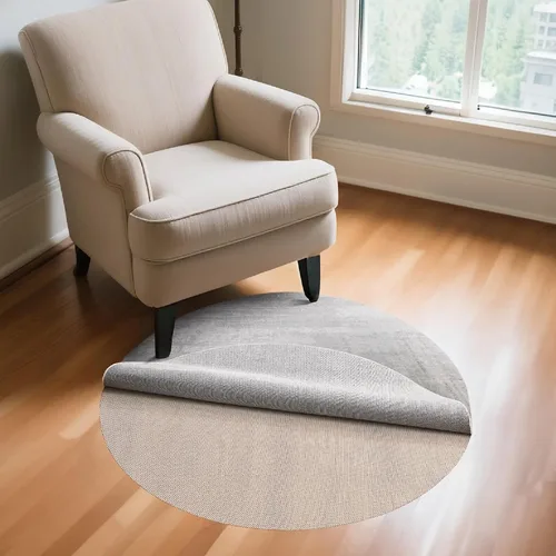 Miniatura 6 de Veken Almohadilla Antideslizante Redonda de 2 x 2 pies para pisos de madera dura, almohadillas antideslizantes circulares para alfombras de área