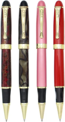 Gullor Jinhao 450 - Bolígrafo de punta redonda (4 colores), multicolor B