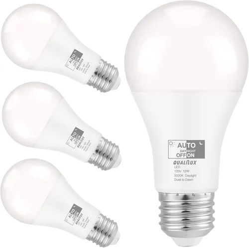 Miniatura 11 de Qualilux Bombillas de luz del atardecer al amanecer, bombillas LED de detección de luz automática para exteriores, luz diurna, MR16 GU10 paquete