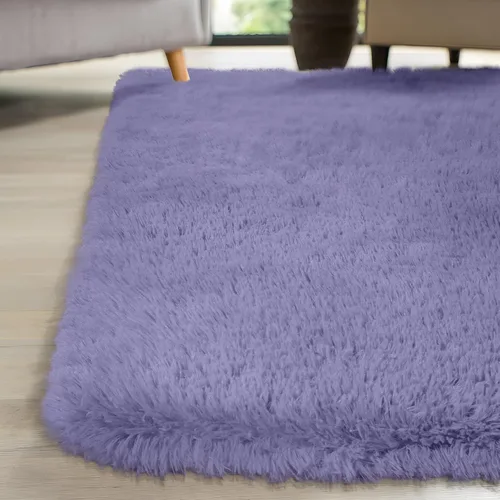 Miniatura 5 de Alfombras de área de 6 x 9 pies para sala de estar, alfombra grande y esponjosa de felpa suave, alfombras grandes para dormitorio, alfombra de felpa