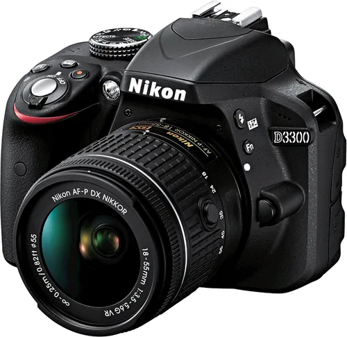 Miniatura 2 de Nikon D3300 con AF-P DX 18 – 55 mm VR SLR digital – negro