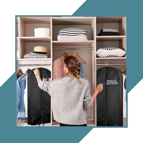 Miniatura 6 de Personalized Passion Bolsas de ropa para hombres y mujeres, tamaño perfecto de 60 pulgadas, funda de traje para viajes y almacenamiento, bolsa