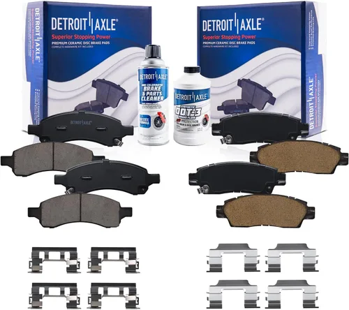 Miniatura 22 de Detroit Axle - Pastillas de Freno Delantero para Mercedes- Benz C230 C250 C300 SLK250, Pastillas de Freno Cerámica w/Reemplazo de Hardware