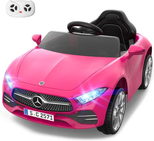 MINIATURE MOTORS - Auto eléctrico con licencia de 12 V con control remoto para niños, automóvil de paseo con Bluetooth, reproductor de música USB,